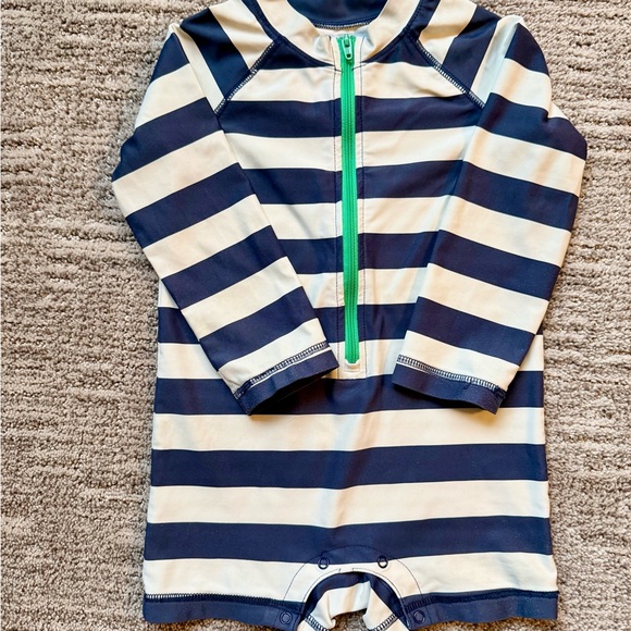 Primary Other - Primary Striped Baby One Piece Swimsuit Romper